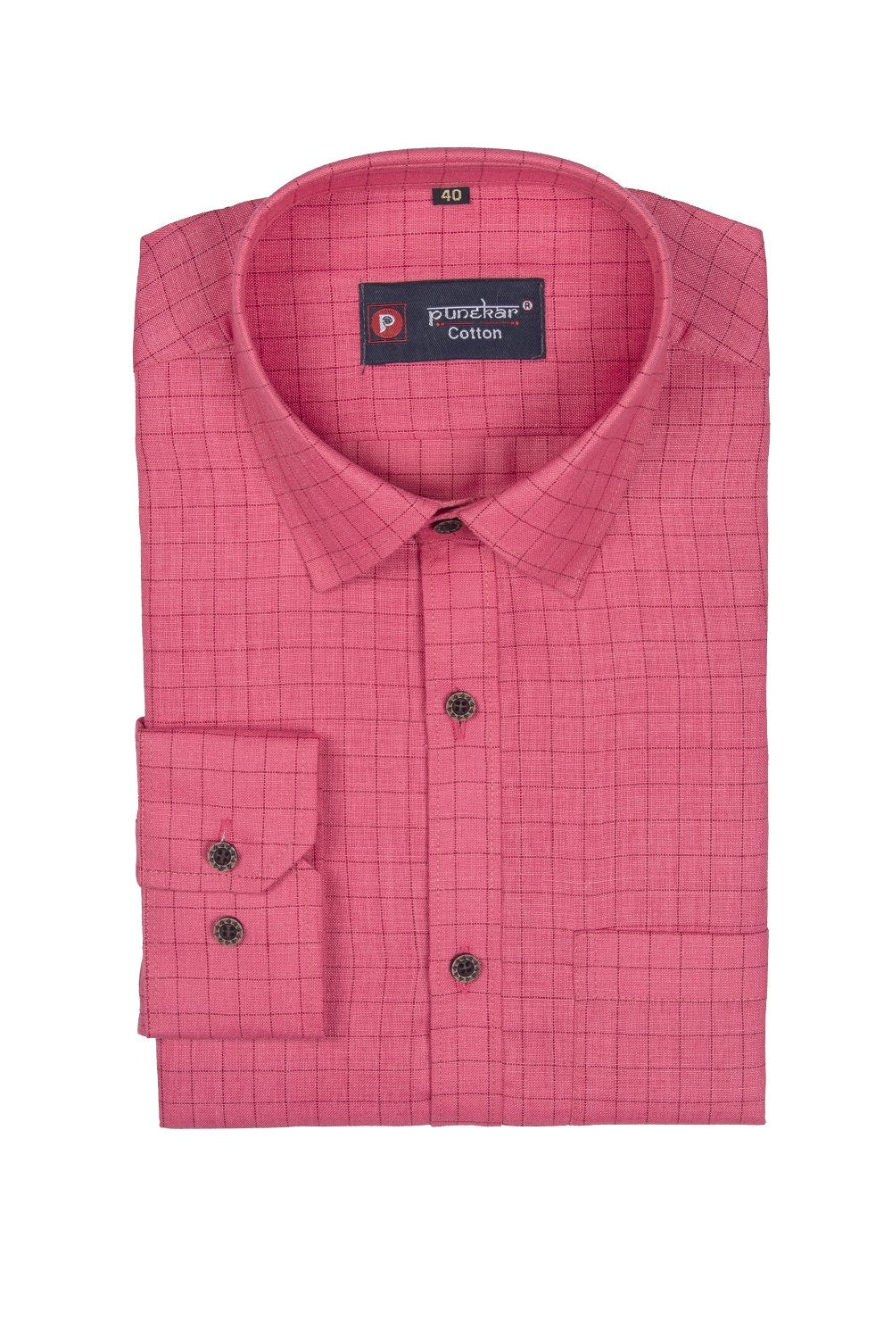 Punekar Cotton Multi Color Check Criss Cross Woven Cotton Shirt For Men's.,  Checkered shirt, Casual Check Shirt, Multi Color Check Shirts, पुरुषों की  चेक शर्ट - Punekar Cotton, Nagpur