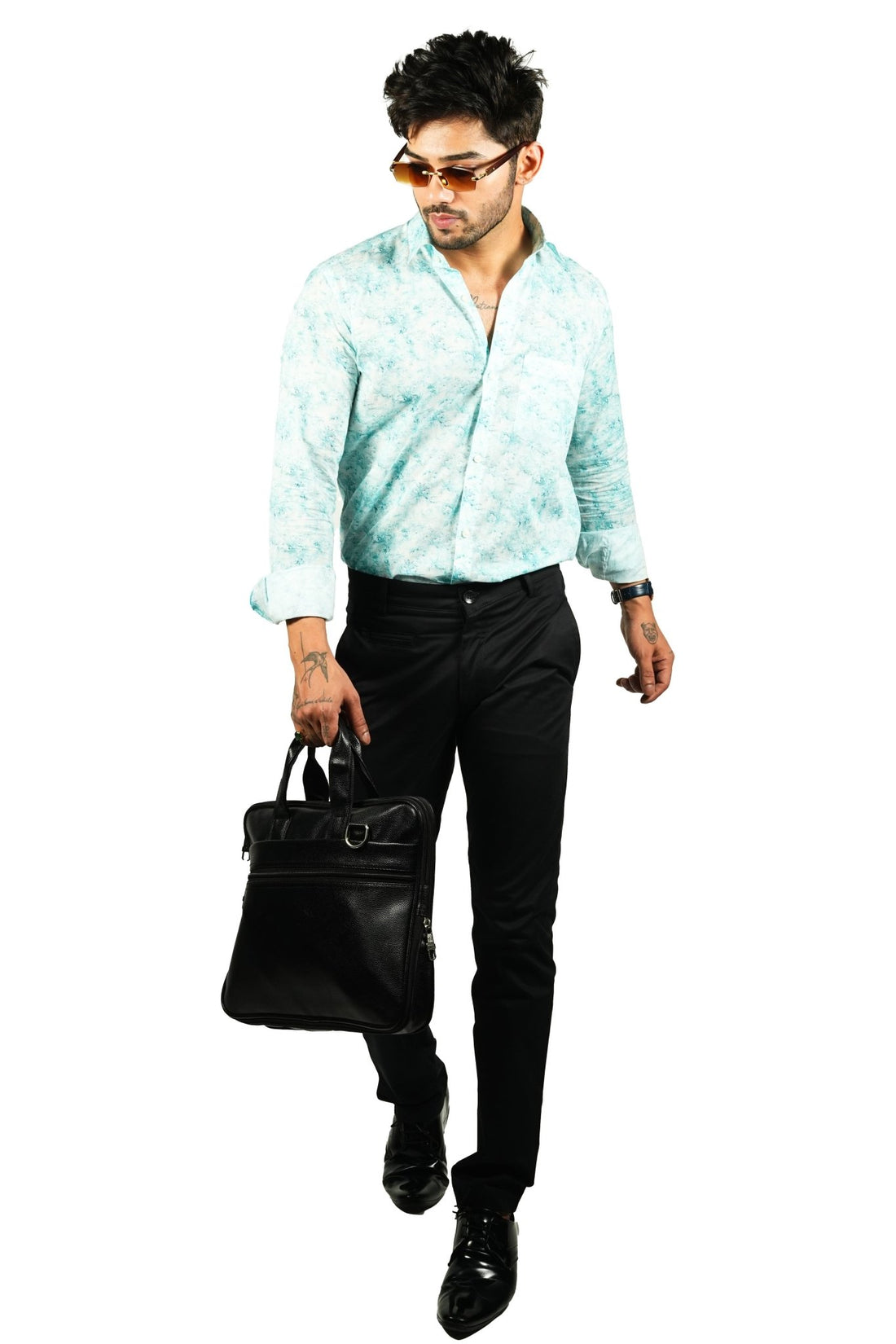Black Color Cotton Trouser Pants for Men - Punekar Cotton