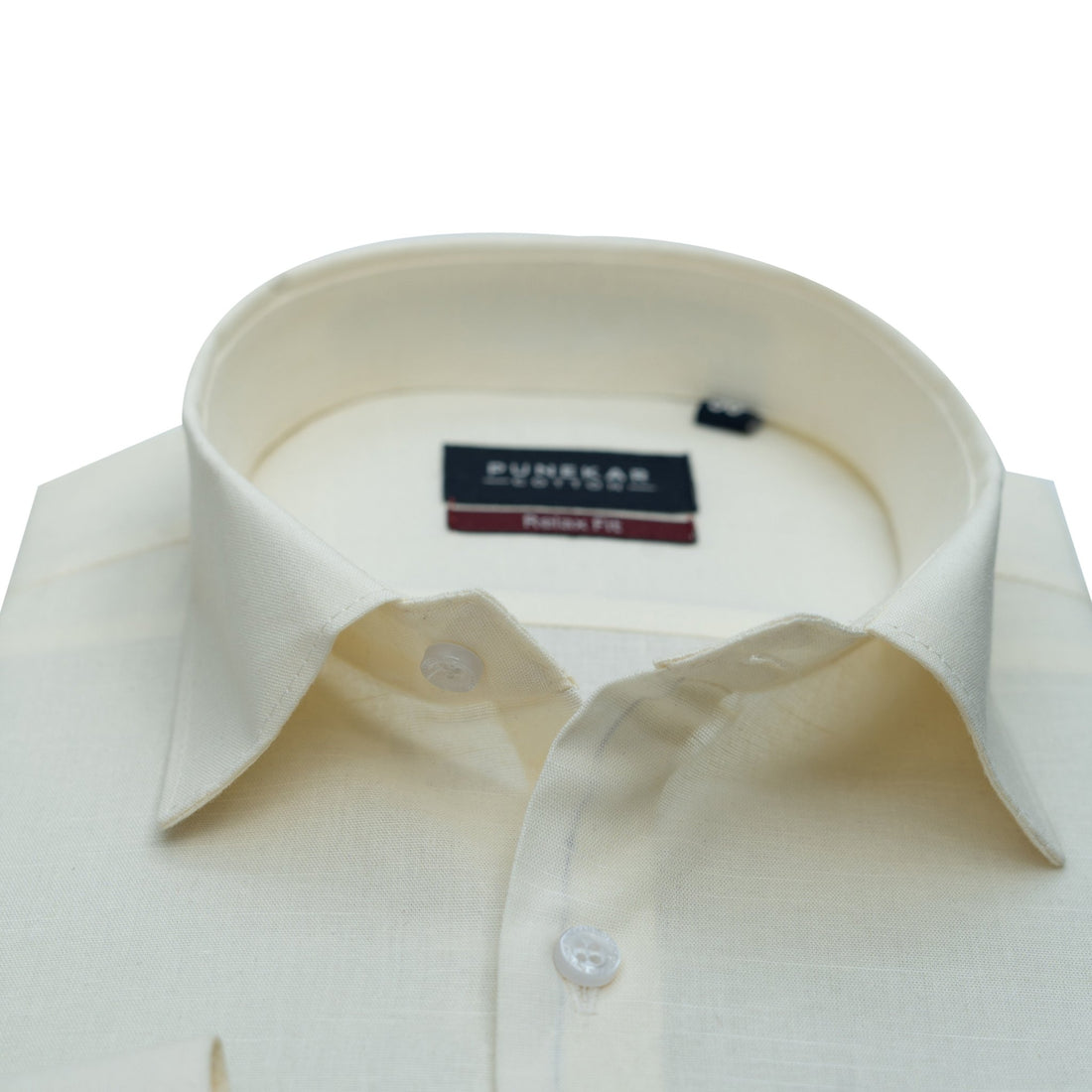 Off White Color Solid Pure Cotton For Men - Punekar Cotton