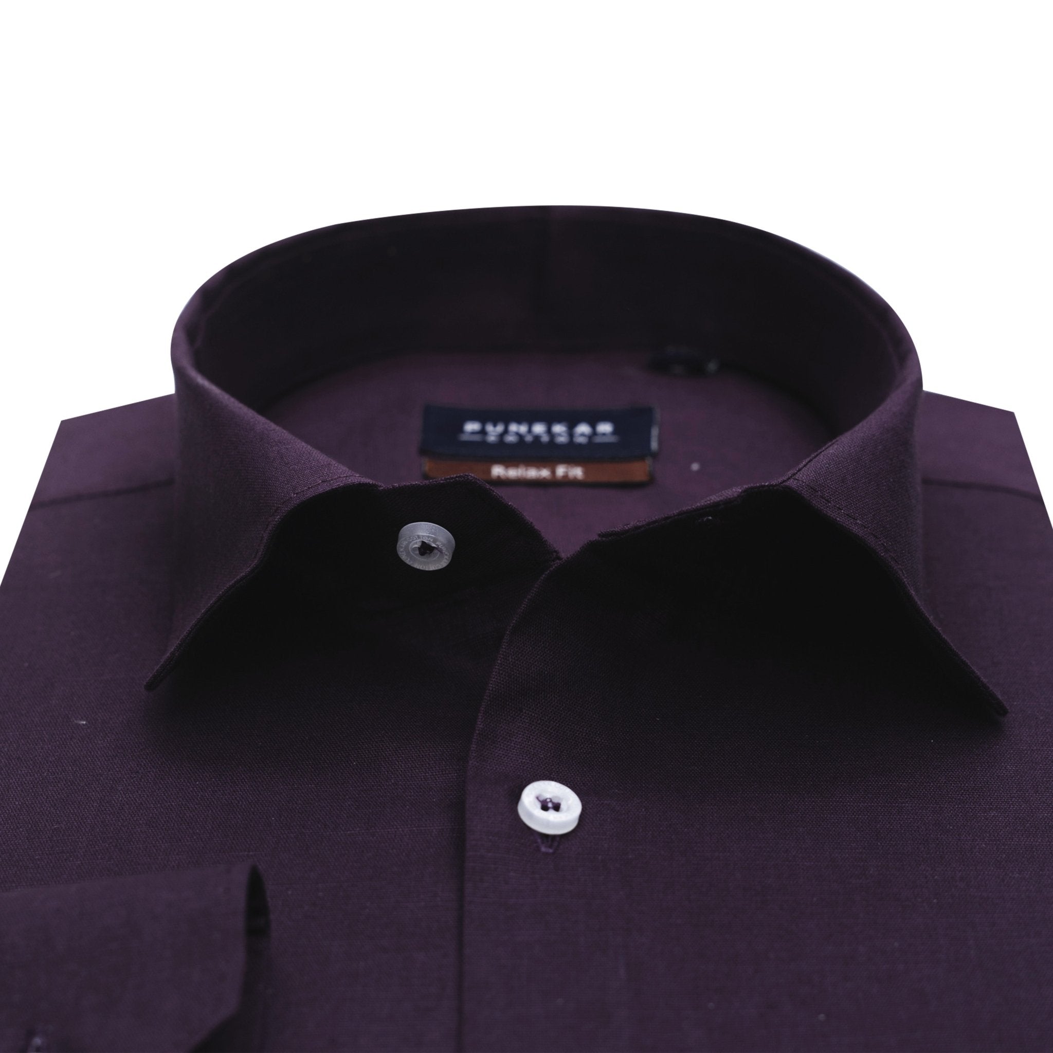 Purple Color Solid Pure Cotton For Men - Punekar Cotton