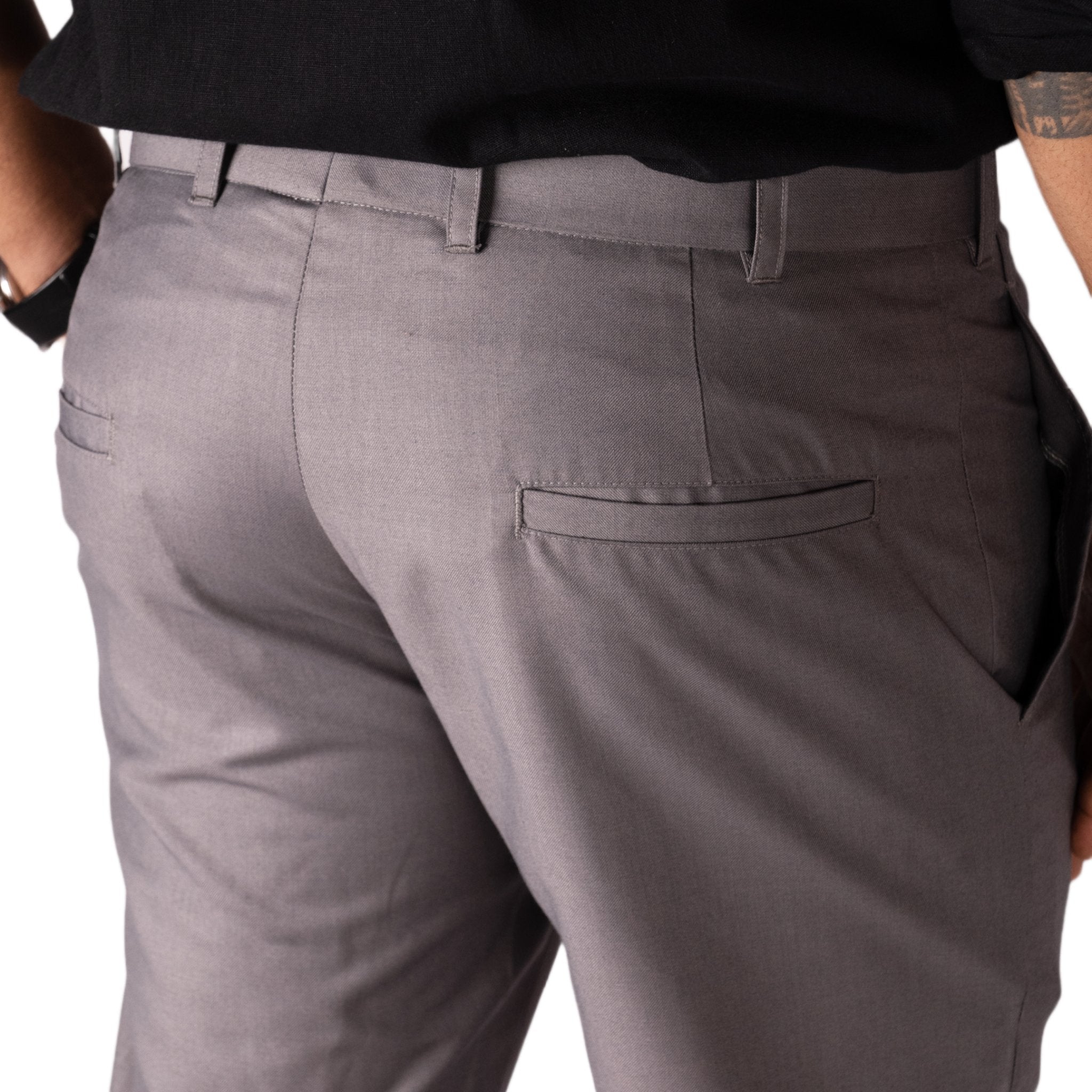 Buy U.S. POLO ASSN. Men Dark Grey Corduroy Weave Denver Slim Fit Casual  Trousers online